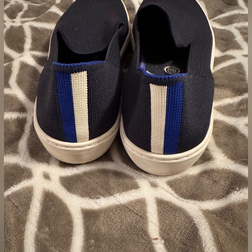 Rothy's Navy Blue Slip-On Sneakers - Picture 4 of 9